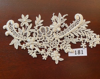ivory lace applique