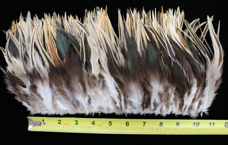 Crafts 33 12/'/' Strung Natural Color Red 4/'/'-6/'/' High Black and Badger Saddle Hackle Feathers Doll Hair 3 Strands Millinery Fly Tying