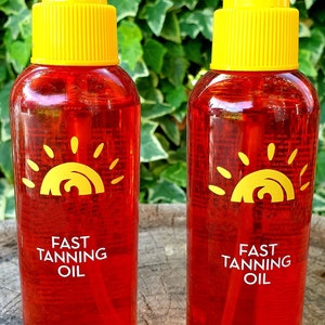 BUY 1 + GET 1 FREE  -Fast Tanning Oil - ( Waterproof + Beta Carotene + Vitamin E + Walnut Oil ) - Tanning Spray -Natural and Organic Product