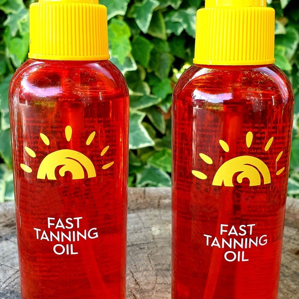 BUY 1 + GET 1 FREE  -Fast Tanning Oil - ( Waterproof + Beta Carotene + Vitamin E + Walnut Oil ) - Tanning Spray -Natural and Organic Product