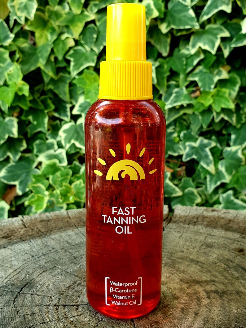 Fast Tanning Oil Waterproof Beta Carotene Vitamin E Etsy