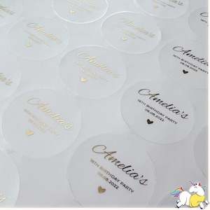 18th Birthday Stickers, Custom Foil Wedding Labels, Foiled Event Party Labels, personalized envelope seal, Stickers
