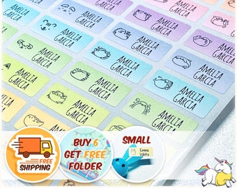 Cute Waterproof Name Stickers Daycare Labels Personalized Name Labels Custom Label