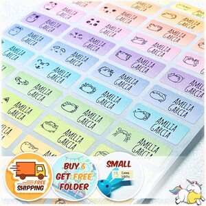 Cute Waterproof Name Stickers Daycare Labels Personalized Name Labels Custom Label