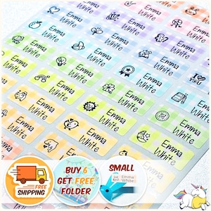 Cute Waterproof Name Stickers Daycare Labels Personalized Name Labels Custom Label