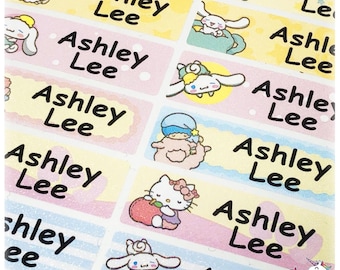 Personalized School Stickers and Labels - Glitter Waterproof Name Stickers for Daycare, Back to School, Custom Name Labels