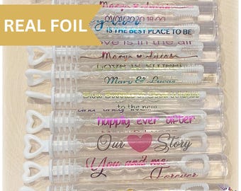 30 (2.625X1") Foil Labels Personalized Wedding Sticker Custom Wedding Labels Wedding Bubble Labels, Lipgloss label, lipgloss labels