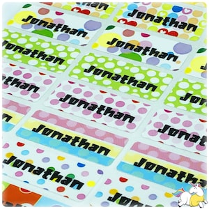 Personalized School Stickers and Labels - Waterproof Name Stickers for Daycare, Custom Name Labels