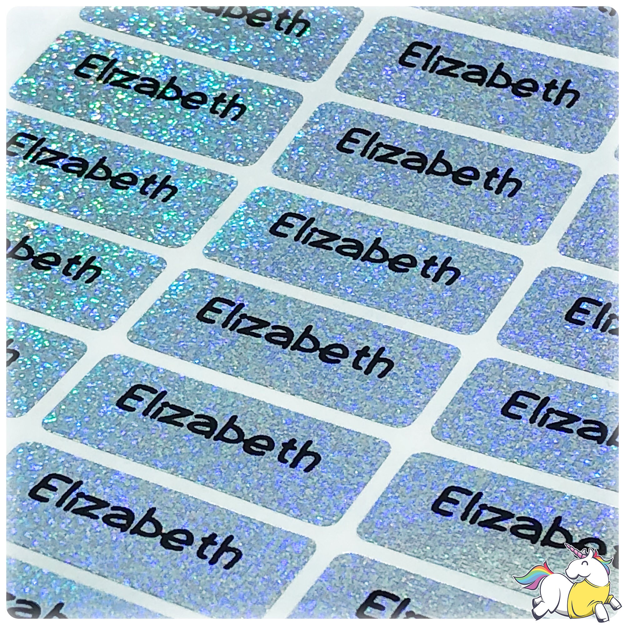 72 Waterproof Name Stickers Daycare Labels Personalized Name Etsy
