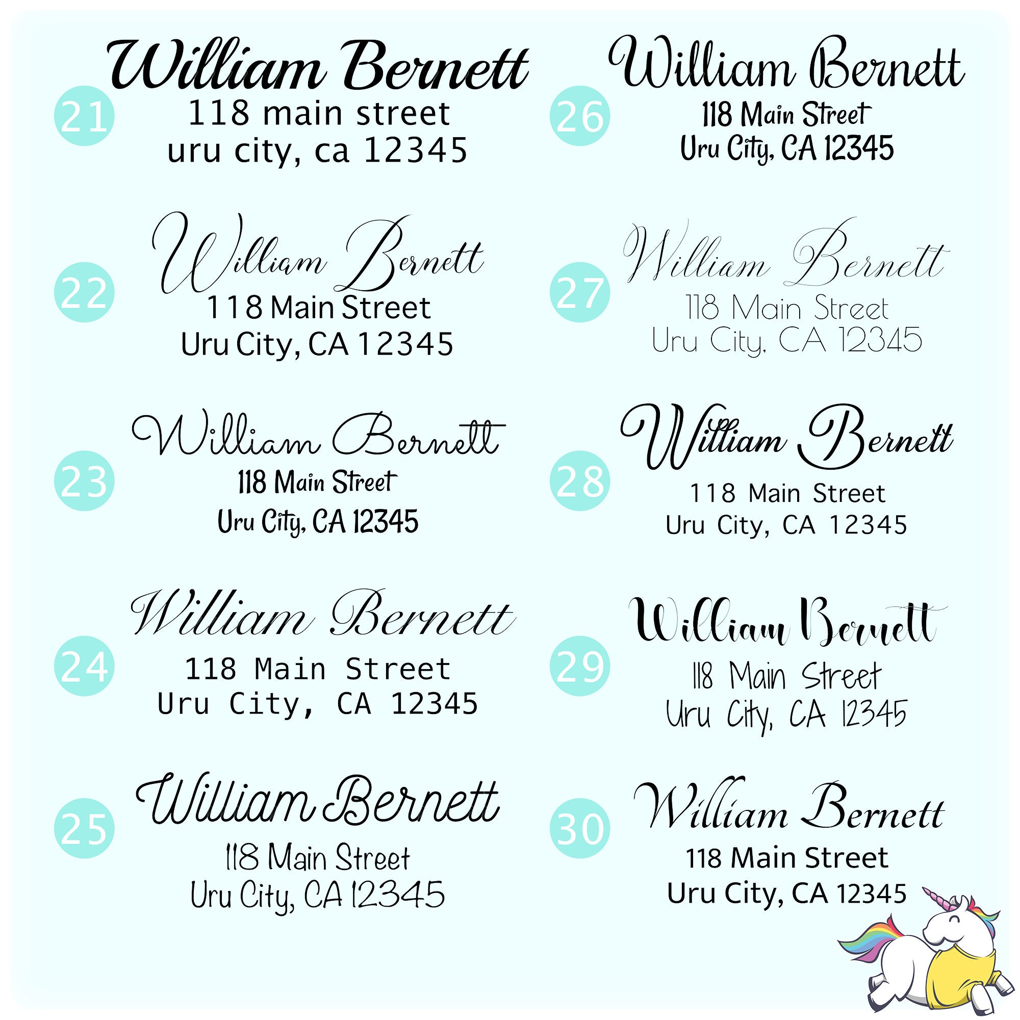 21 CLEAR Return Address Labels Custom Address Labels Etsy