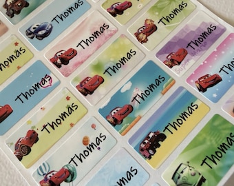 Pegatinas y etiquetas escolares personalizadas: bonitas pegatinas impermeables con nombre para guarderías, campamentos infantiles, vuelta al cole. Etiquetas personalizadas.
