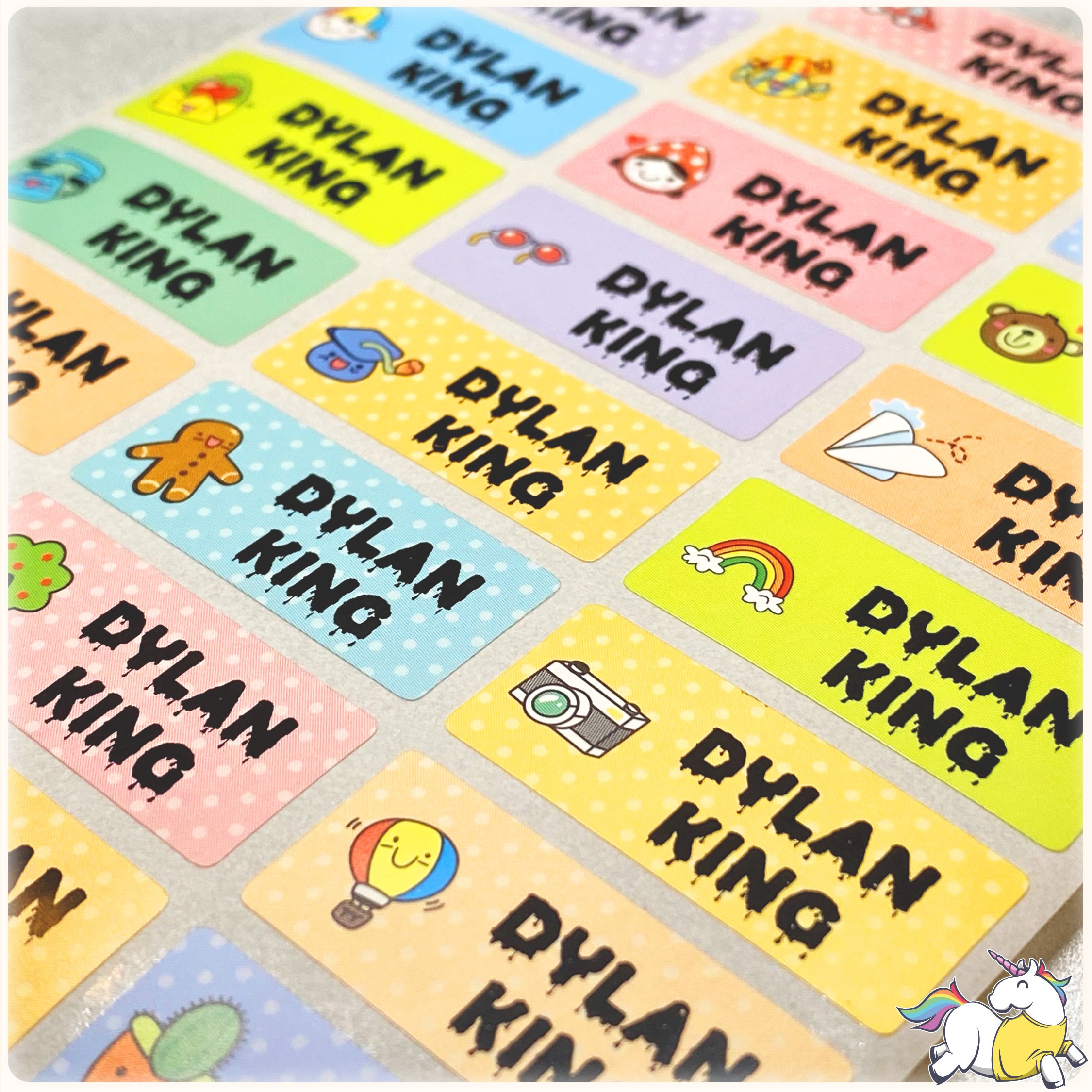 Waterproof Name Stickers Daycare Labels Personalized Name Etsy