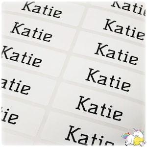 White Pearl Waterproof Name Stickers Daycare Labels Personalized Name Labels Custom Label