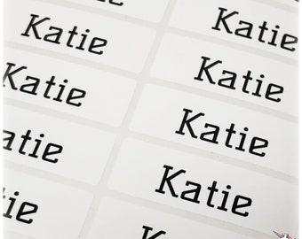 White Pearl Waterproof Name Stickers Daycare Labels Personalized Name Labels Custom Label