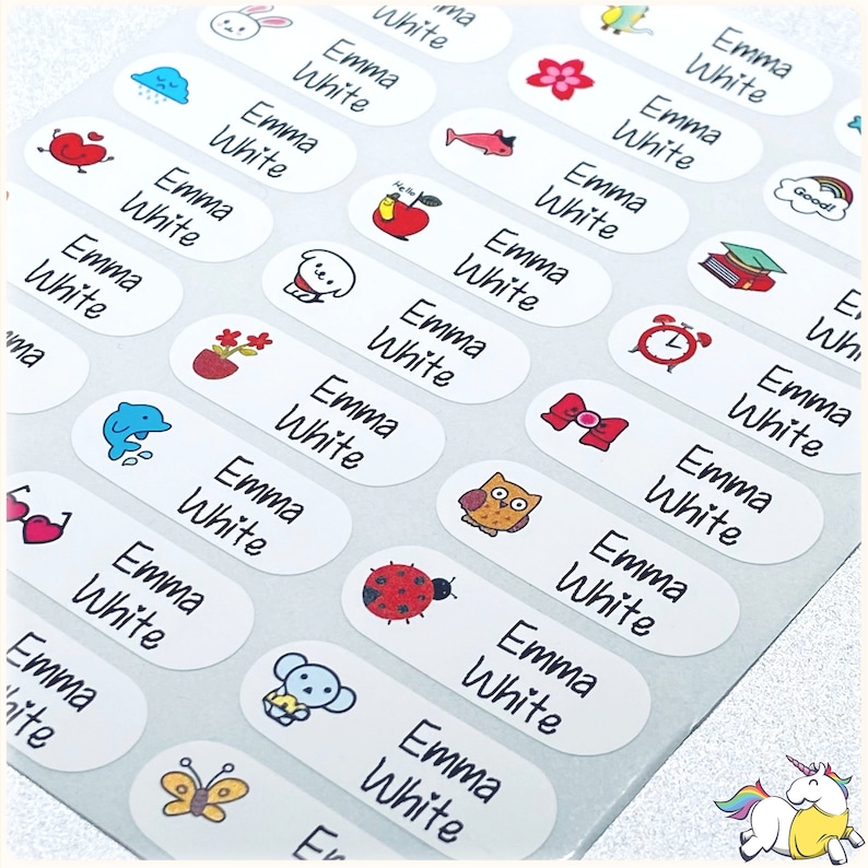Waterproof Name Stickers, Waterproof Name, Stickers Daycare Labels ...