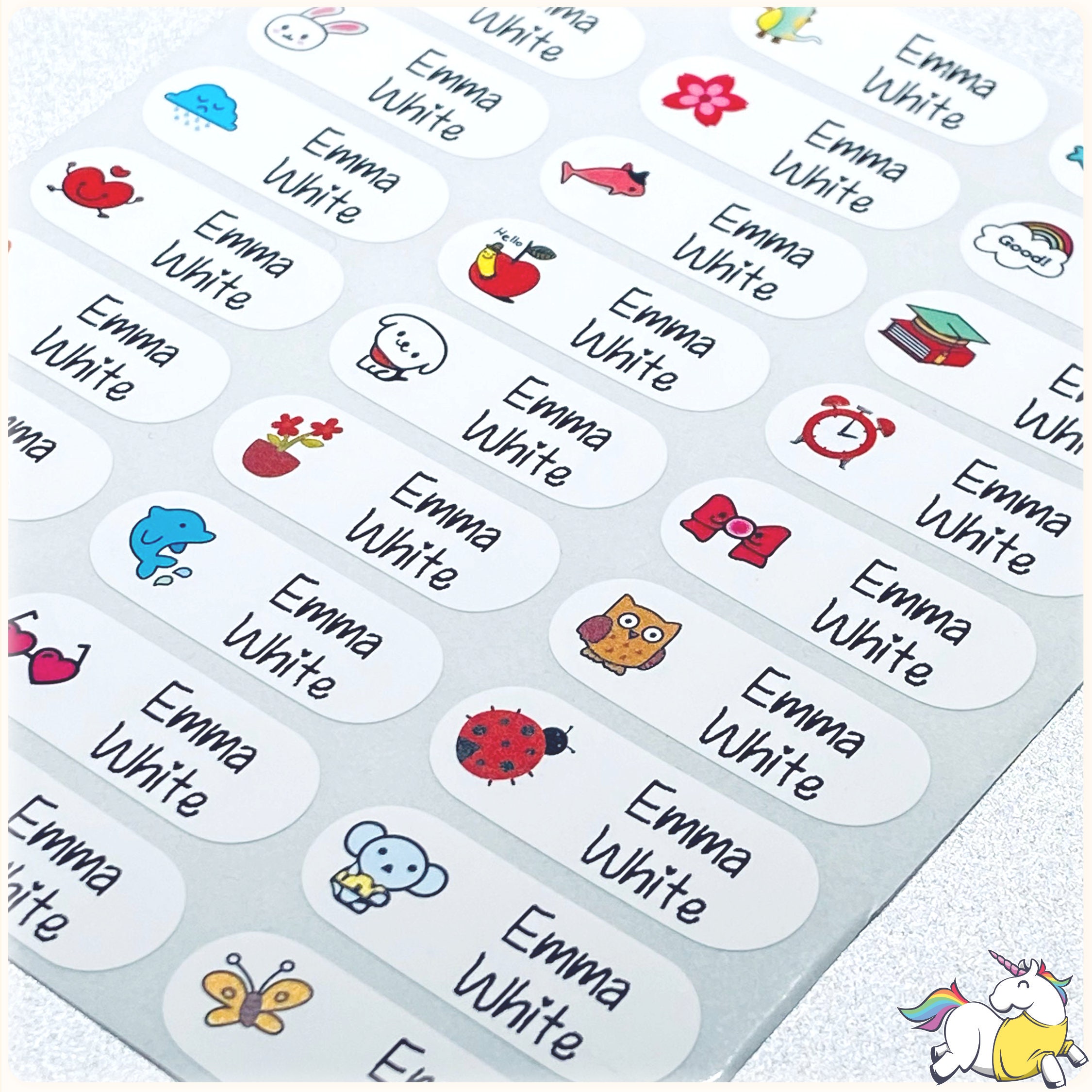 Waterproof Name Stickers, Waterproof Name, Stickers Daycare Labels ...