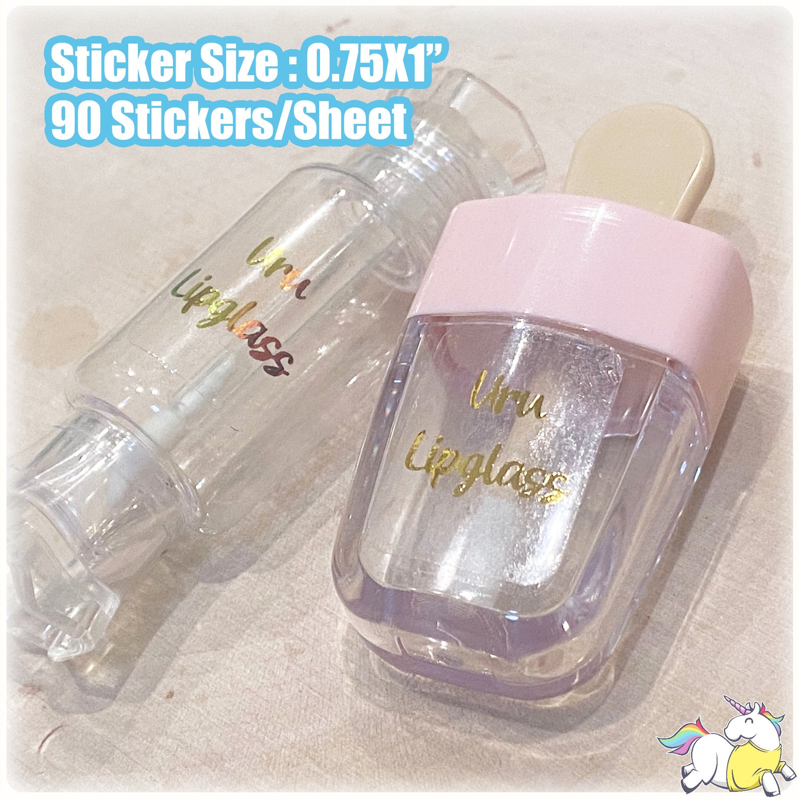 Clear Custom Lip Gloss Labels Personalized Lash Stickers Lip Etsy