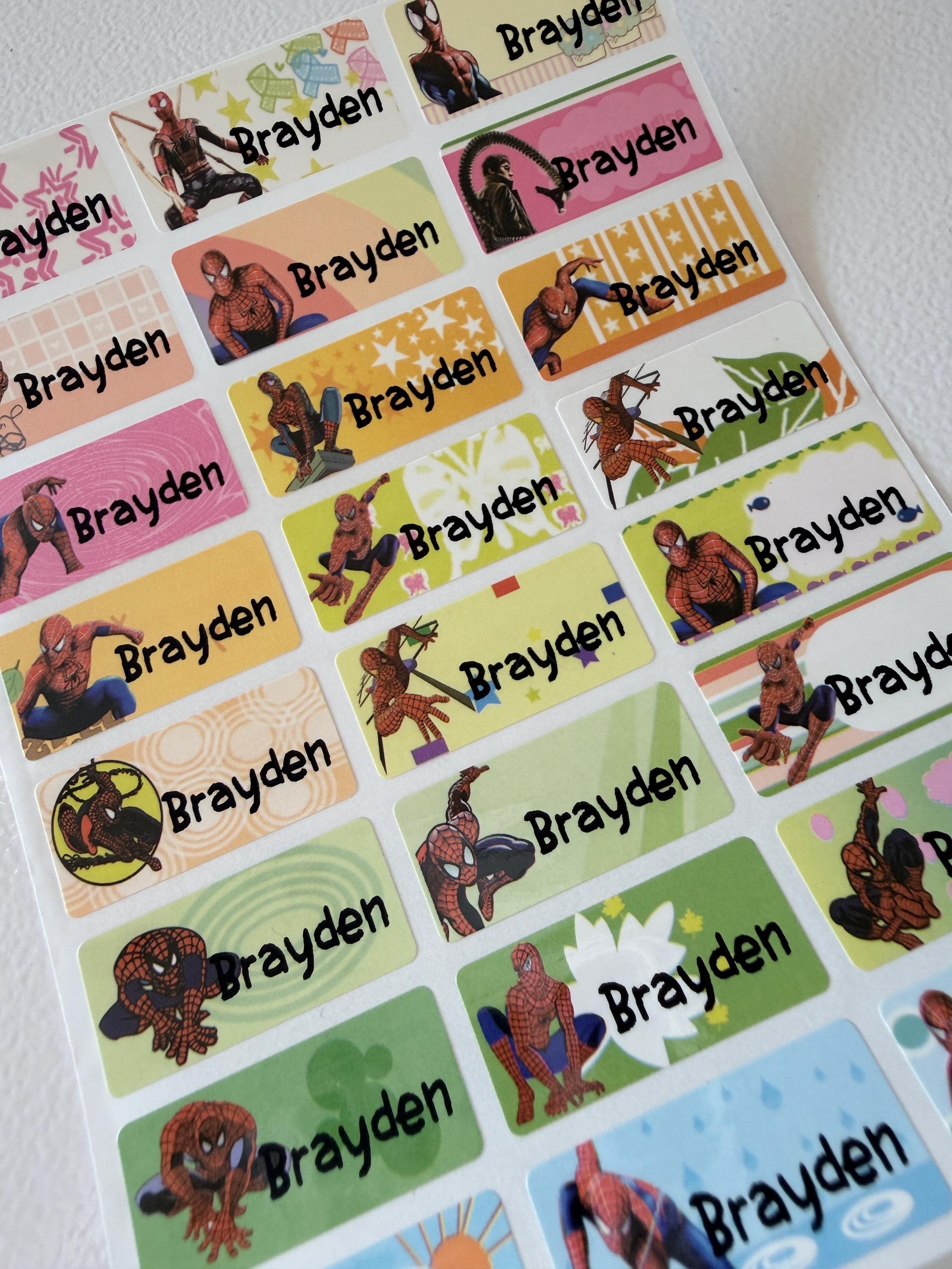 Personalized School Stickers and Labels - Cute Waterproof Name Stickers ...