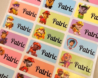 Personalized School Stickers and Labels - Cute Waterproof Name Stickers for Daycare, Kids Camp, Back to School, Custom Name Labels