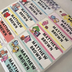 Personalized School Stickers and Labels - Waterproof Name Stickers for Daycare, Back to School, Custom Name Labels