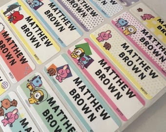 Personalized School Stickers and Labels - Waterproof Name Stickers for Daycare, Back to School, Custom Name Labels