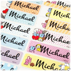 Personalized School Stickers and Labels -  Waterproof Name Stickers for Daycare, Back to School, Custom Name Labels