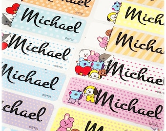 Personalized School Stickers and Labels -  Waterproof Name Stickers for Daycare, Back to School, Custom Name Labels