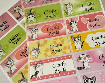 Personalized School Stickers and Labels -  Waterproof Name Stickers for Daycare, Back to School, Custom Name Labels