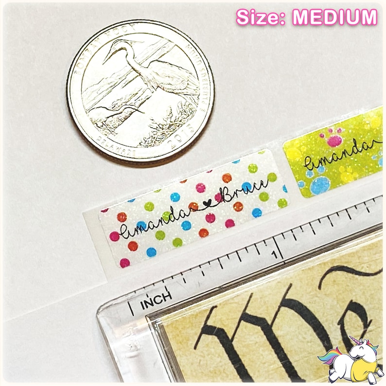 Personalized School Stickers and Labels Cute Waterproof Name Stickers