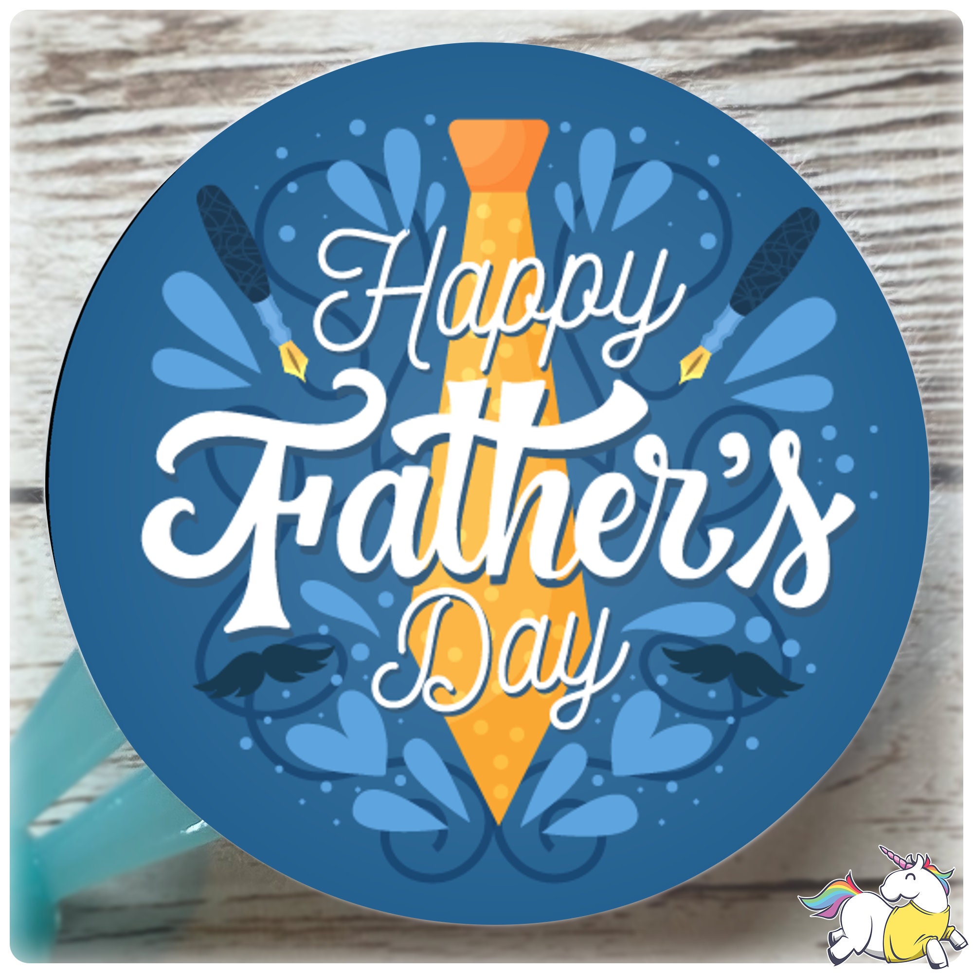 Pack of 24 Happy Father's Day stickers Father's day Etsy