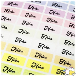 Glitter Waterproof Name Stickers, Daycare Labels, Personalized Name Labels, Custom Label, Back to school board