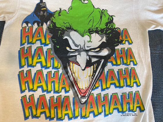 Batman Logo Con Il Joker Graffiti Dc T-Shirt - Foto 5