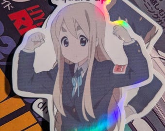 Adhesivo laminado resistente a la intemperie Mugi Square Up - JDM, Tuner, drift, anime, K-On!