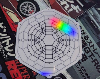 Pegatina laminada resistente a la intemperie Signalis Tesseract - Juegos, Terror, Indie, Elster, LSTR-512