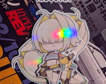 Elegg Diosa de la Victoria: Pegatina laminada resistente a la intemperie NIKKE chibi - Juegos, Anime, NIKKE, Elegg