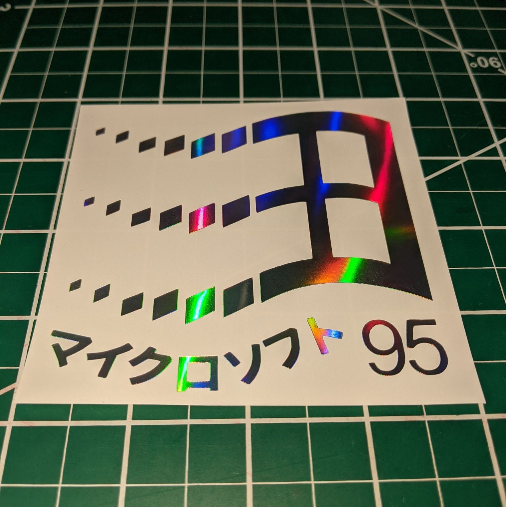 Windows 95 Japanese Logo Vinyl Decal Sticker Vaporwave Etsy