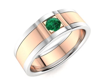 Emerald Gemstone man Ring in 925 Sterling Silver Statement Ring Handmade Silver Ring AAA Quality Emerald Ring Personalized Wedding Ring