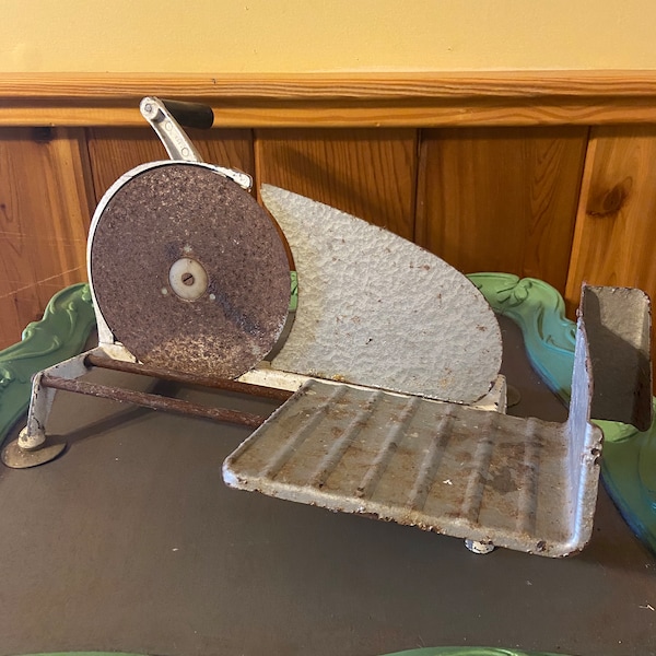 Antique Meat Slicer Etsy