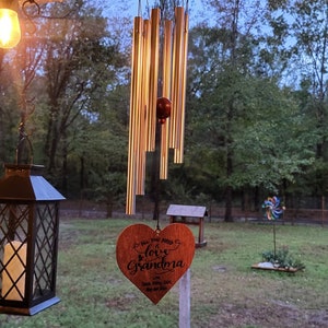 Personalized Wind Chime Mother's Day gift, Wedding gift for her, Gift for Grandma, Gift for Mom, Outdoor gift, Wind chimes
