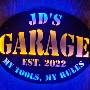 Custom Neon Sign, LED Garage Sign, Gift for Boyfriend, Shop Sign, Patio Sign,Football Fan Sign, Game Room Wall Art