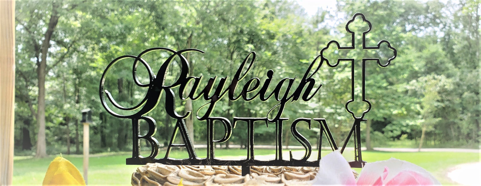 Baptism Cake Topper Religious Cake Topper Baptist Cake Etsy