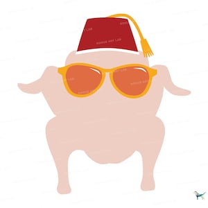 Friends Turkey SVG Vector Art, Friendsgiving SVG für Cricut Silhouette, Sofort Download