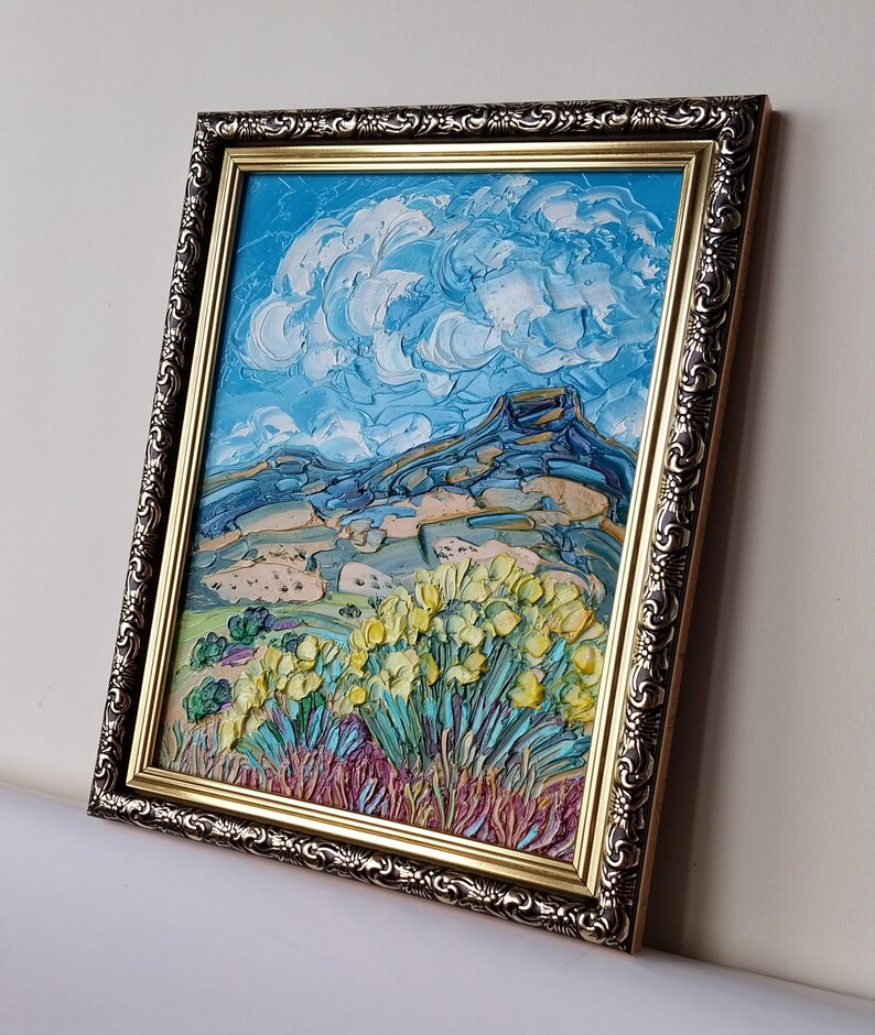 Chamisa Plant Art New Mexico Landscape Painting Southwest Desert Oil