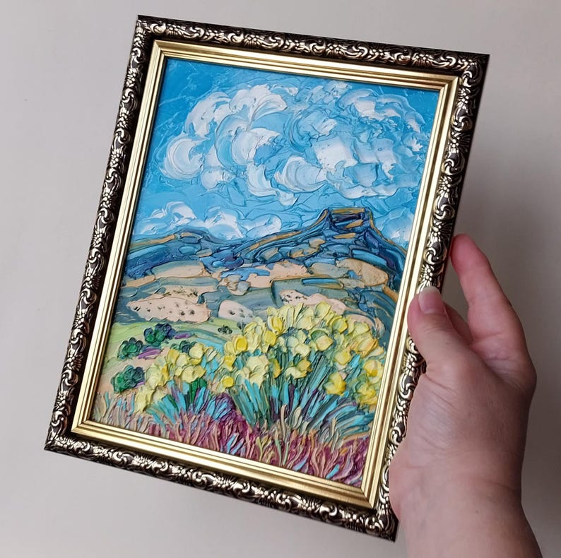 Chamisa Plant Art New Mexico Landscape Painting Southwest Desert Oil