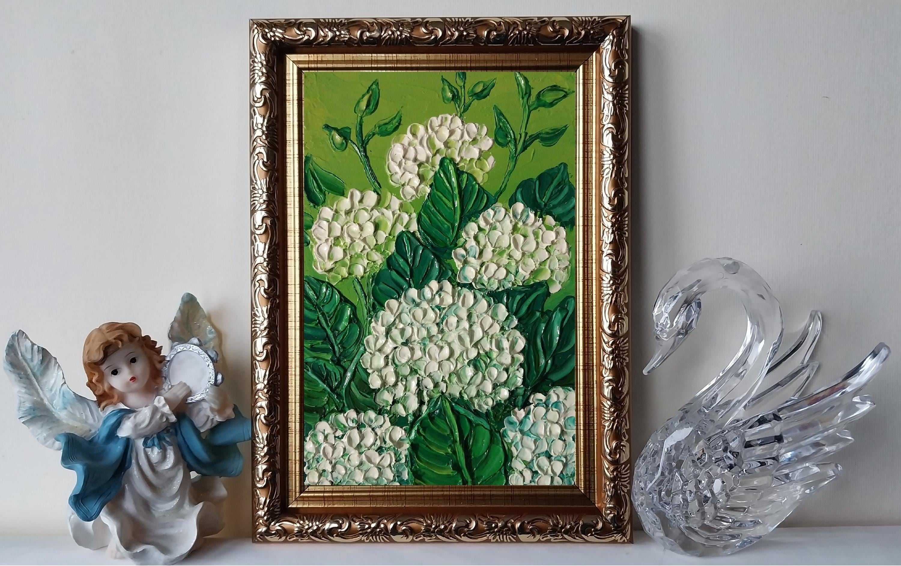 油絵 絵画 【Hydrangea】 油絵 絵画 【Hydrangea】 20th Century Hydrangea Landscape Oil