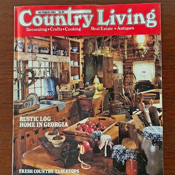 Vintage Country Living Magazine October 1983 Vintage Home Decor Cottagecore