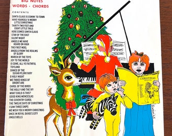 Vintage 1960s Christmas Piano Song Book John Lane