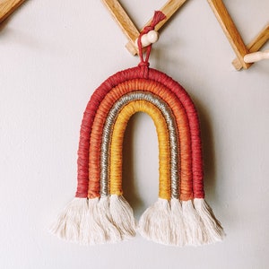 Customizable Macrame Rope Rainbow