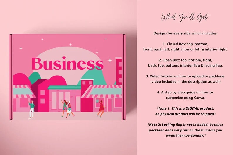 Subscription Box Design Editable Mailer Box Design Template - Etsy