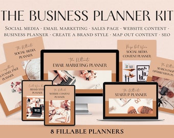 The Ultimate Business Planner Kit, Social Media Planner, Email Marketing Planner, Online Business Planner, Brand Workbook, Content Planner
